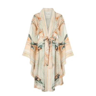 Women & Women Women's Neutrals / Blue Elysian-inspired Japanese Kimono