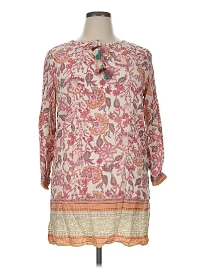 Pre-owned Women Secret Women'secret 3/4 Sleeve Blouse In Pink