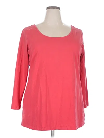 Pre-owned Women With Control 3/4 Sleeve T-shirt In Pink