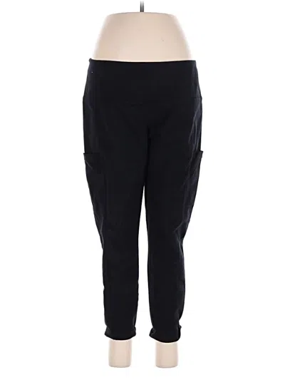 Pre-owned Women With Control Active Pants In Black