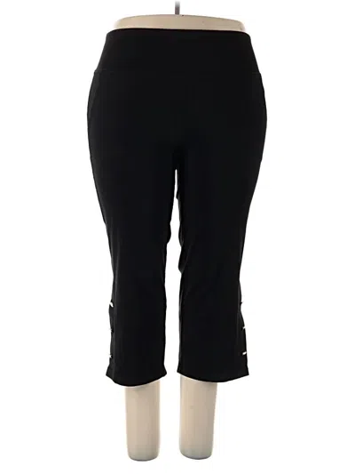 Pre-owned Women With Control Active Pants In Black