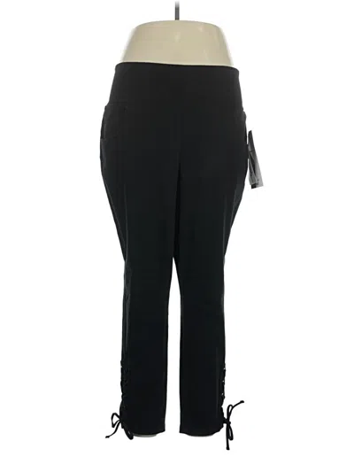 Pre-owned Women With Control Active Pants In Black