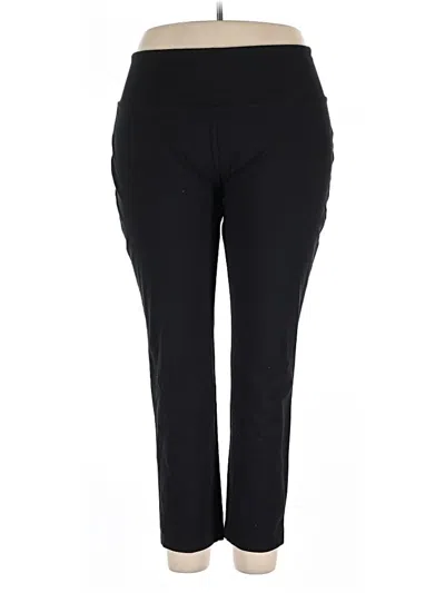 Pre-owned Women With Control Active Pants In Black