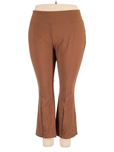 Pre-owned Women With Control Active Pants In Brown