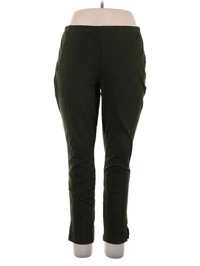 Pre-owned Women With Control Active Pants In Green