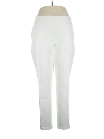 Pre-owned Women With Control Active Pants In Ivory