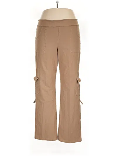 Pre-owned Women With Control Cargo Pants In Tan