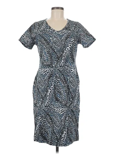 Pre-owned Women With Control Casual Dress In Blue