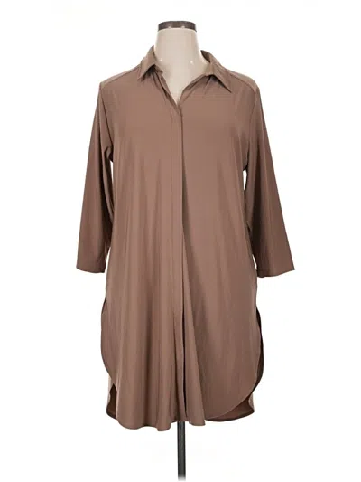 Pre-owned Women With Control Casual Dress In Brown