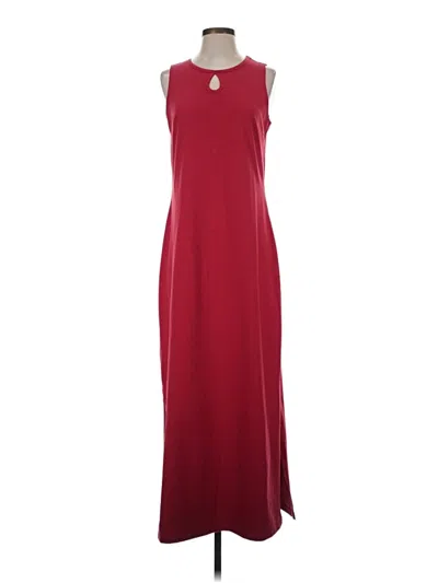 Pre-owned Women With Control Casual Dress In Burgundy