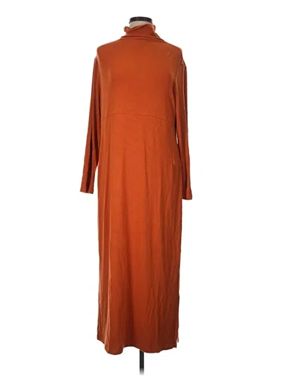 Pre-owned Women With Control Casual Dress In Orange