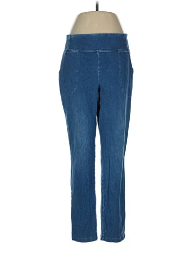 Pre-owned Women With Control Casual Pants In Blue