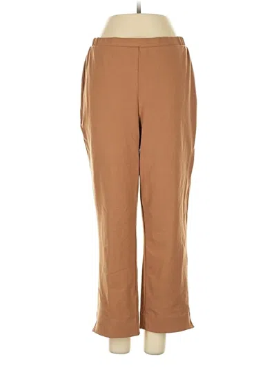 Pre-owned Women With Control Casual Pants In Brown