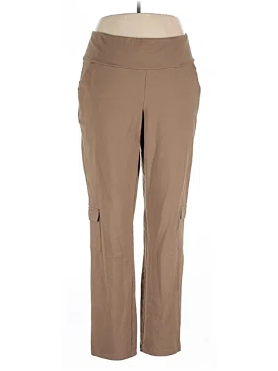 Pre-owned Women With Control Casual Pants In Brown