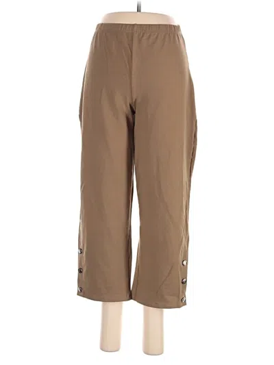 Pre-owned Women With Control Casual Pants In Brown