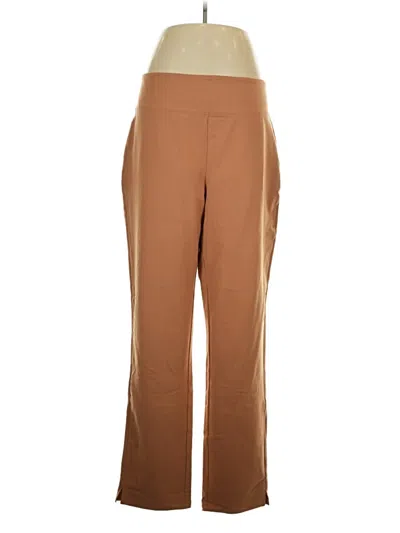 Pre-owned Women With Control Casual Pants In Brown