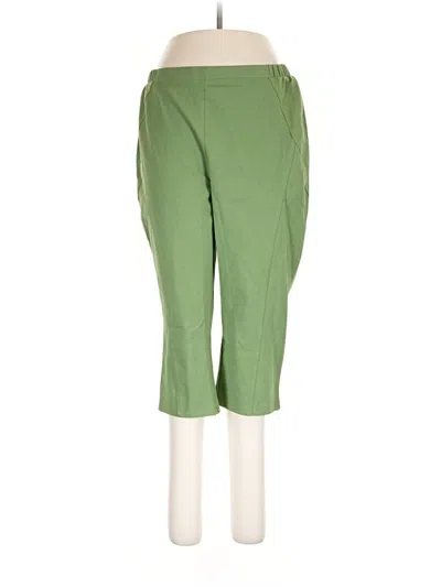 Pre-owned Women With Control Casual Pants In Green