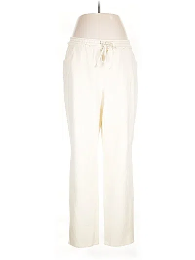 Pre-owned Women With Control Casual Pants In Ivory
