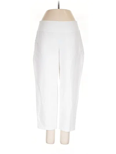 Pre-owned Women With Control Casual Pants In Ivory