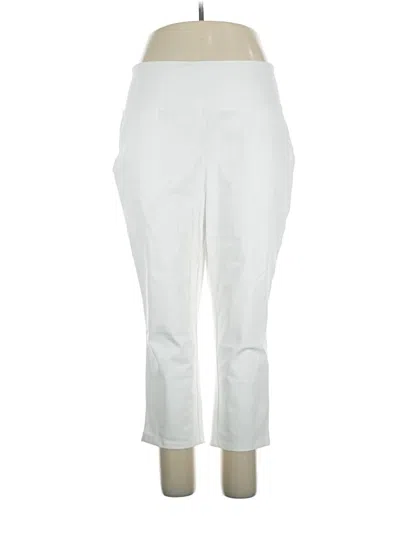 Pre-owned Women With Control Casual Pants In Ivory