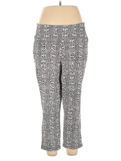 Pre-owned Women With Control Casual Pants In Silver