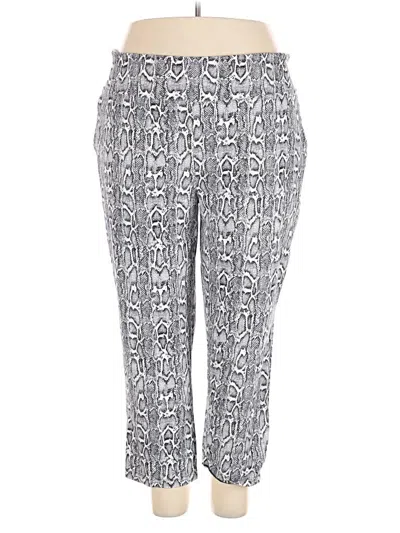 Pre-owned Women With Control Casual Pants In Silver