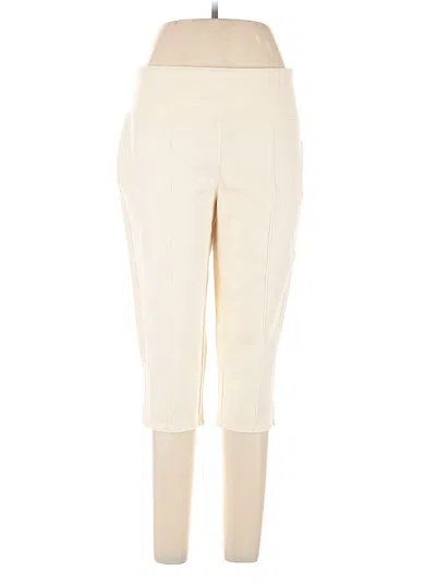 Pre-owned Women With Control Casual Pants In White