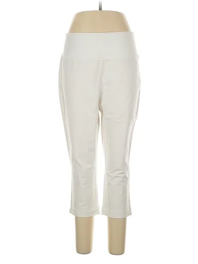Pre-owned Women With Control Casual Pants In White