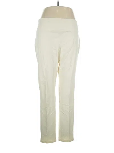 Pre-owned Women With Control Casual Pants In White