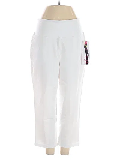 Pre-owned Women With Control Casual Pants In White