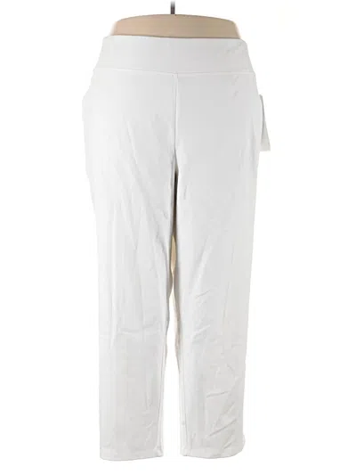 Pre-owned Women With Control Casual Pants In White