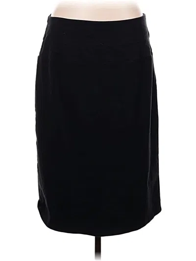 Pre-owned Women With Control Casual Skirt In Black