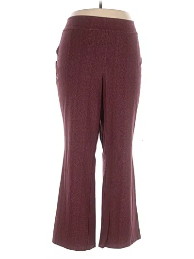 Pre-owned Women With Control Dress Pants In Burgundy