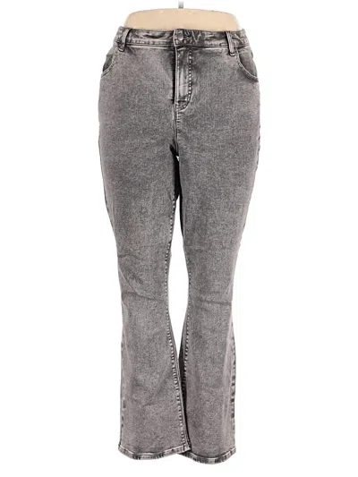 Pre-owned Women With Control Jeans In Gray