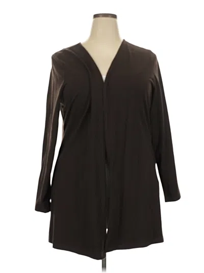 Pre-owned Women With Control Kimono In Brown