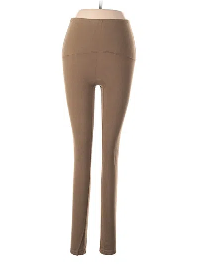 Pre-owned Women With Control Leggings In Brown