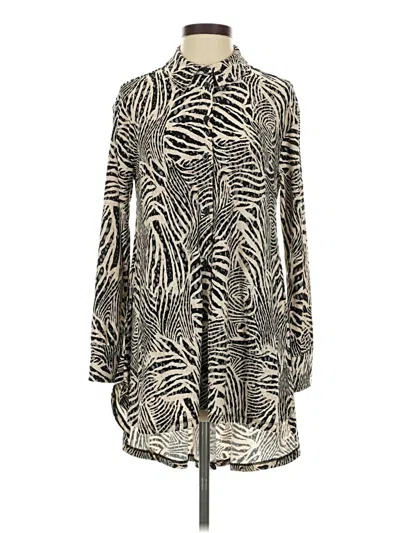 Pre-owned Women With Control Long Sleeve Blouse In Ivory