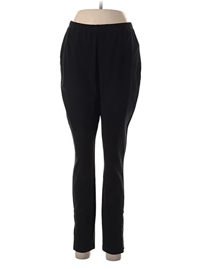 Pre-owned Women With Control Track Pants In Black