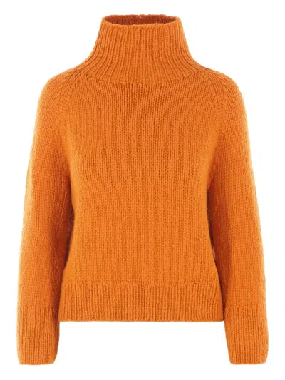 Wommelsdorff Berlin Mock-neck Sweater In Orange