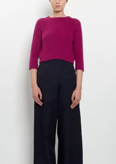 Wommelsdorff Bibi 3/4 Sleeve Cashmere Sweater In Pink