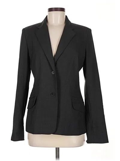 Pre-owned Womyn Blazer Jacket In Gray