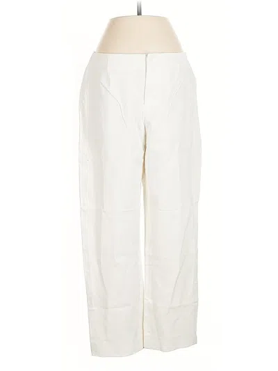 Pre-owned Womyn Casual Pants In White