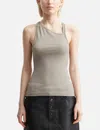 Won Hundred Mens Mourning Dove Ami Ribbed Stretch-cotton Tank Top In Neutral