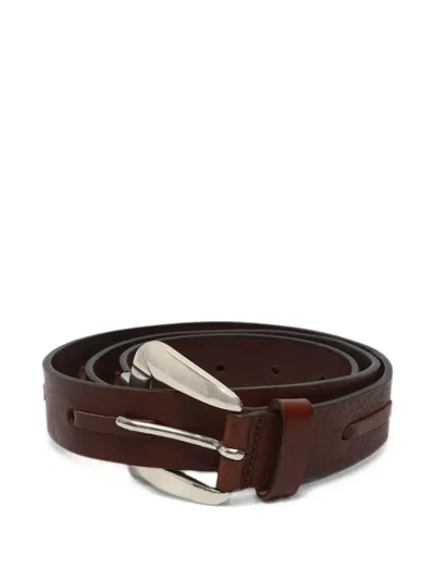 Won Hundred Asheville Leather Belt In Brown