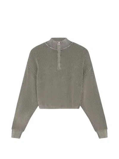 Won Hundred Bryn Half-zip Sweater In Green