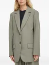 Won Hundred Buttoned-fastening Blazer In Green