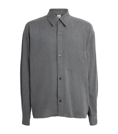 Won Hundred Check Maza Shirt In Gray