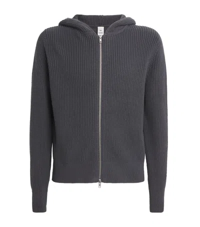 Won Hundred Cotton Glasgow Hoodie In Gray