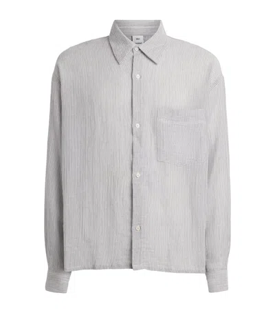 Won Hundred Cotton Maza Shirt In Gray