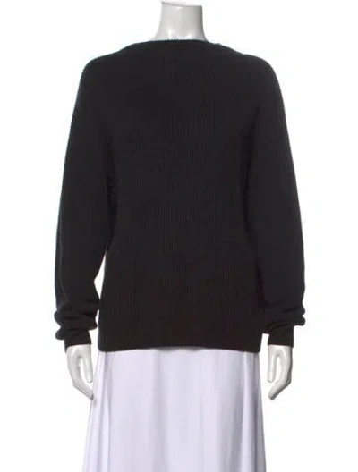 Pre-owned Won Hundred Crew Neck Long Sleeve Sweatshirt In Black